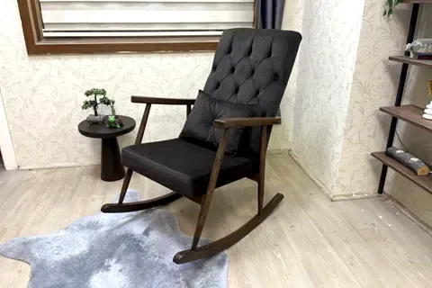 TREND SALLANAN SANDALYE, KAHVE, AHŞAP, CEVİZ AYAK