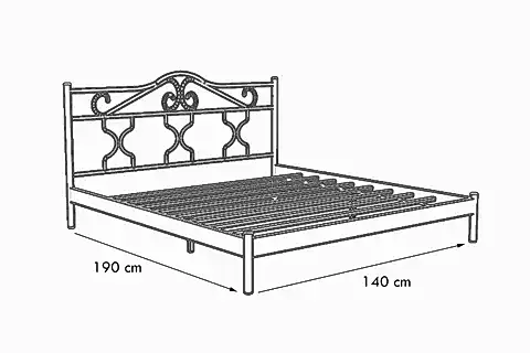 GOLD DUBLEX METAL KARYOLA, SİYAH, 140X190
