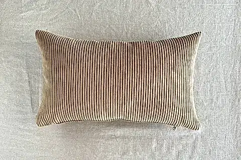 EVODEKO FİTİLLİ KADİFE DİKDÖRTGEN KIRLENT KAHVERENGİ