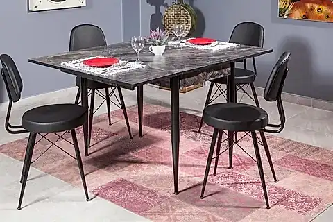 KARTAL MASA TAKIMI, SİYAH 100X65