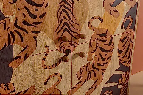 MULTİKABİN TİGRİS ÇOK AMAÇLI DOLAP, SİLİNDİR AHŞAP AYAK