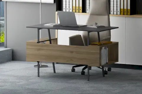 LAGOMOOD IRONY ÇALIŞMA MASASI, ANTRASİT CEVİZ