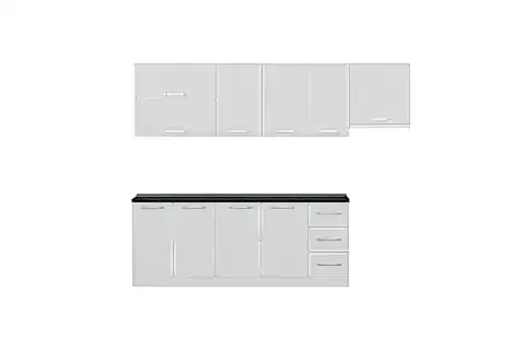 MİNAR ROSE 270 CM MUTFAK DOLABI BEYAZ 270-B7