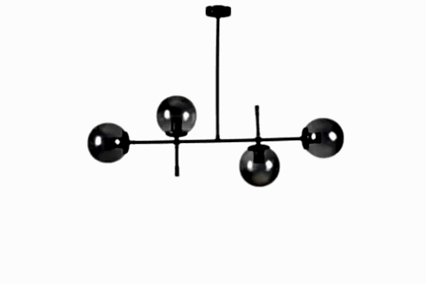 FAVORİ DÖRTLÜ AVİZE, FÜME SİYAH