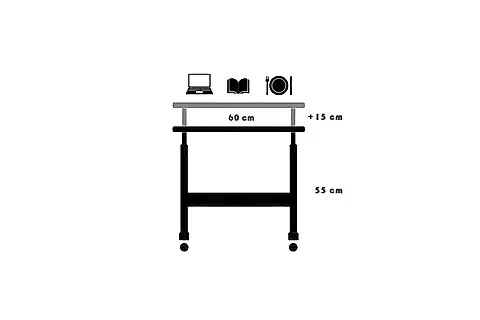 YÜKSEKLİK AYARLI LAPTOP SEHPASI, ATLANTİK ÇAM