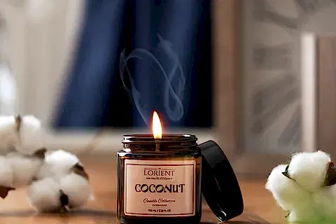 LORIENT HİNDİSTAN CEVİZİ KOKULU KAVANOZ MUM 100 GR