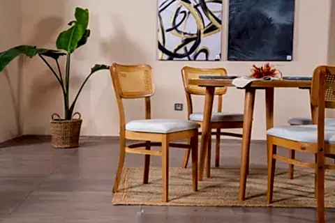 HAZERAN İSKANDİNAV SANDALYE, MEŞE KREM