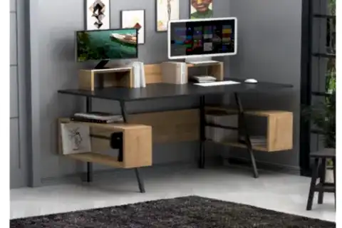 LAGOMOOD İRONY PLUS ÇALIŞMA MASASI, ANTRASİT MEŞE