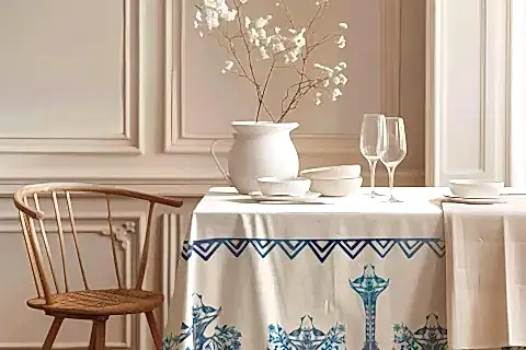 EGE MASALI PAMUK MASA ÖRTÜSÜ, 100X100 CM