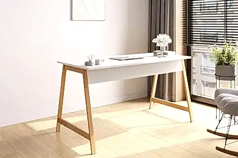 LAGOMOOD DENGE  ÇALIŞMA MASASI, BEYAZ MEŞE 120 CM