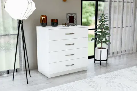 METALİA ALMİNA ŞİFONYER, 4 ÇEKMECELİ, BEYAZ