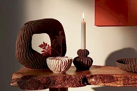 İSKANDİNAV FARÖ VAZO, KAHVERENGİ