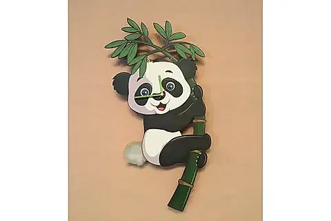 PANDA DEKORATİF SARKAÇLI DUVAR SAATİ