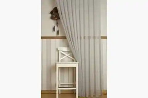 MASSARELLİ KETEN TÜL MAVİ 1-3 SIK PİLE 100X260