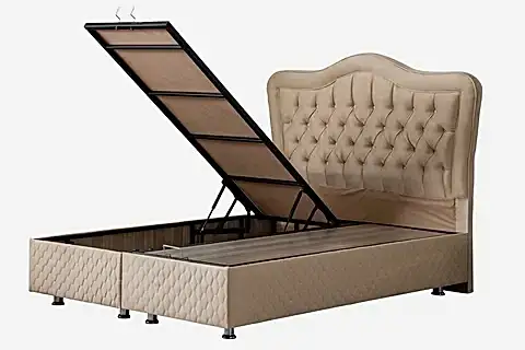 CAMELLİ NEW BAZA BAŞLIK VE YATAK SETİ, BEJ, 90X190