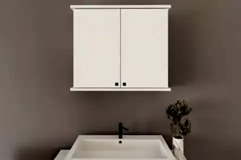 RUDA BANYO DOLABI, BEYAZ, İKİ KAPAKLI