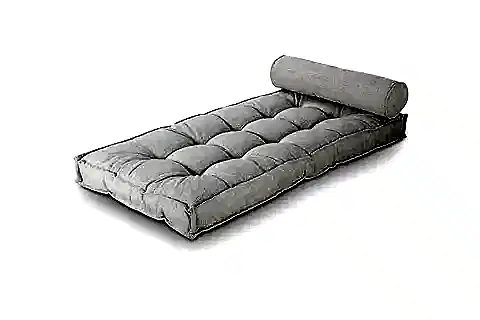 SOFA BUKLET KAPİTONELİ YER VE SEDİR MİNDERİ, BEYAZ