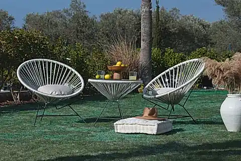 CORTO İP ÖRGÜ ÇAY SETİ, KREM