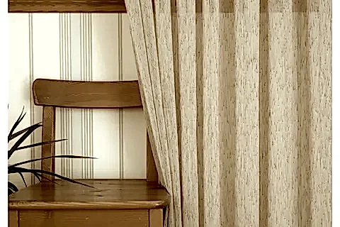 NOPELİ KETEN SIK PİLE TÜL PERDE, BEJ RENGİ, 100X260