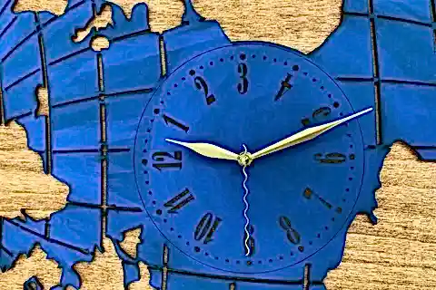 DÜNYA DEKORATİF DUVAR SAATİ