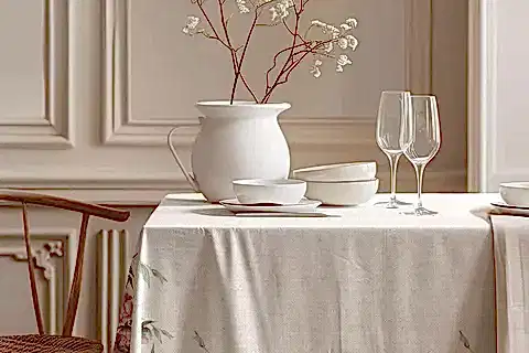 SOFT FLORAL PAMUK MASA ÖRTÜSÜ, 100X100 CM