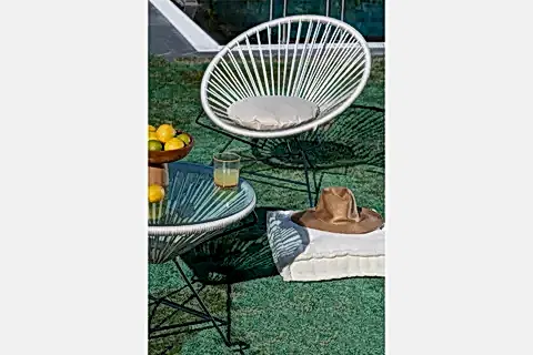 CORTO İP ÖRGÜ ÇAY SETİ, KREM