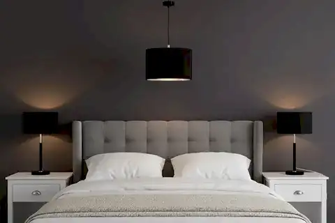 AYBEN ABAJUR AVİZE SETİ, SİYAH KROM