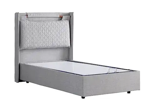 ZAGREB BAZA VE BAŞLIK SETİ, AÇIK GRİ, 90X190