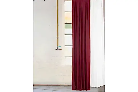 MASSARELLİ FON PERDE BORDO PİLESİZ 60X260