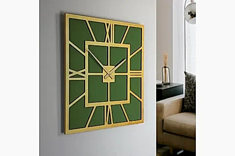 BÜYÜK BOY KARE DEKORATİF DUVAR SAATİ