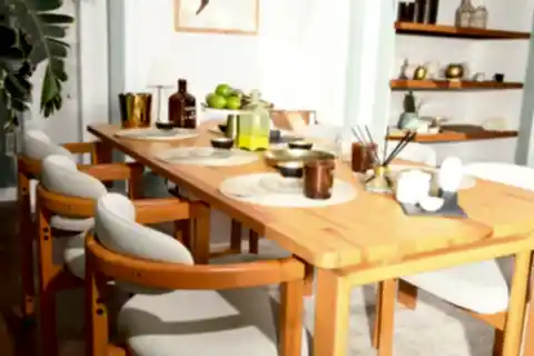 CHERİ İSKANDİNAV DOĞAL MASİF MASA, 90X207