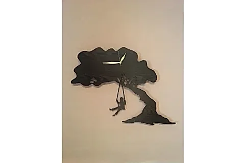 AĞAÇ DEKORATİF SARKAÇLI DUVAR SAATİ