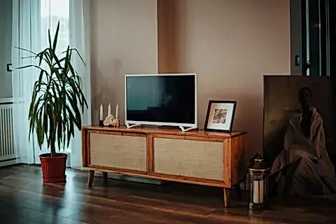 KUMAŞ KAPLAMALI  RAKKAS TV SEHPASI, SÜRGÜLÜ