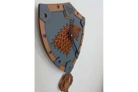WİNTER COMİNG STARK SALLANIR SARKAÇLI DUVAR SAATİ