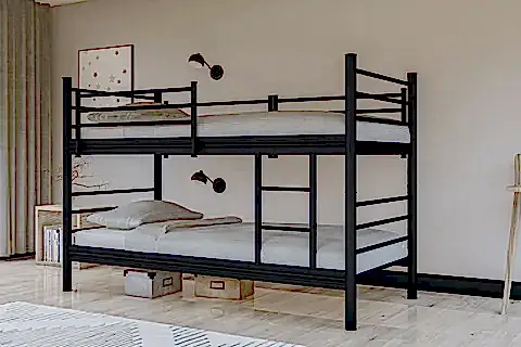 LEVEL AYRILABİLİR ÇİFTLİ RANZA, SİYAH, 190X90, GM 129