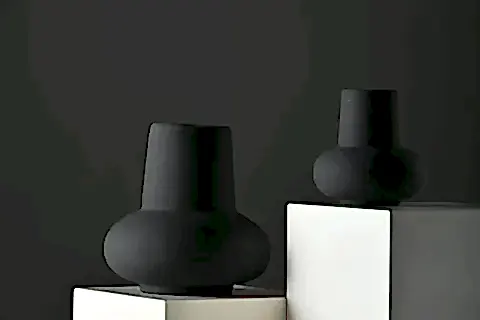 ZARİF VAZO SET, SİYAH