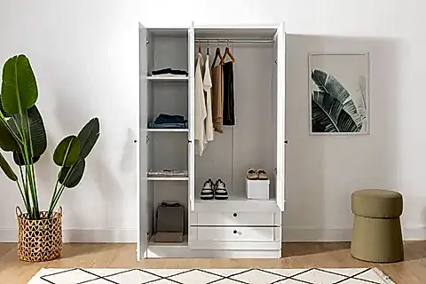 LİA GARDIROP, 3 KAPAK 2 ÇEKMECELİ