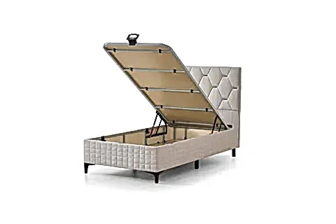 OSLO BAZA BAŞLIK YATAK SETİ, AÇIK KETEN GRİ, 90X190