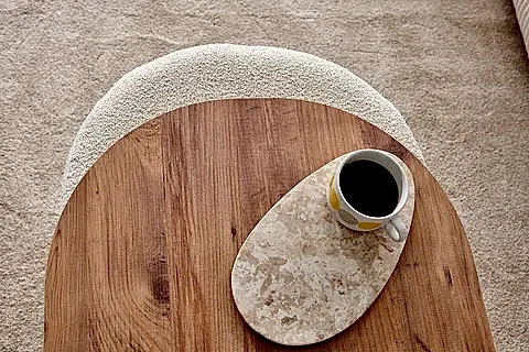 KLON FONKSİYONEL SEHPA VE PUF TAKIMI, MEŞE