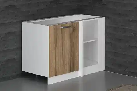 MİNAR MUTFAK DOLABI ALT MODÜL, BEYAZ DORE, 120 CM