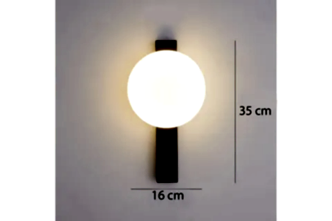 YEŞİM BEYAZ CAMLI DUVAR APLİK