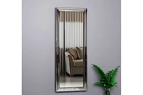 MONE AYNA DEKORATİF SALON AYNASI, GÜMÜŞ, 40X105