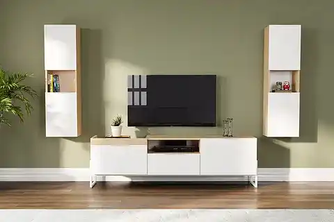 HEKLA TV ÜNİTESİ, 4 KAPAKLI VE 3 ÇEKMECELİ