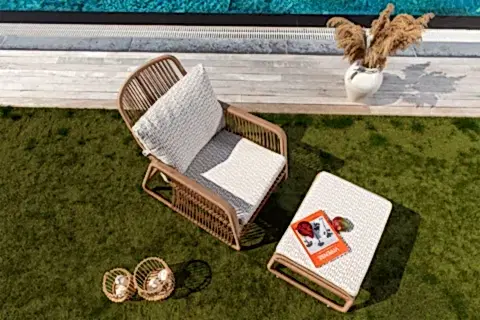 VİTA BAHÇE VE BALKON KOLTUĞU, PUFLU