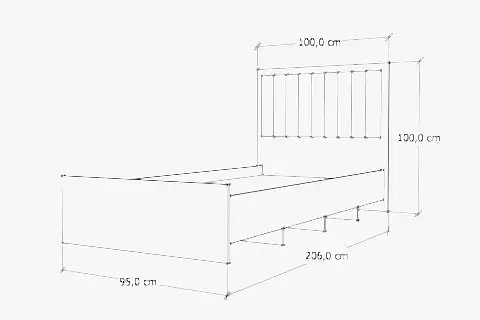 LATRE KARYOLA VE BAŞLIK, 90X90 CM