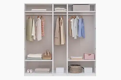 LUNA NOX GARDIROP, BEYAZ, 5 KAPAKLI