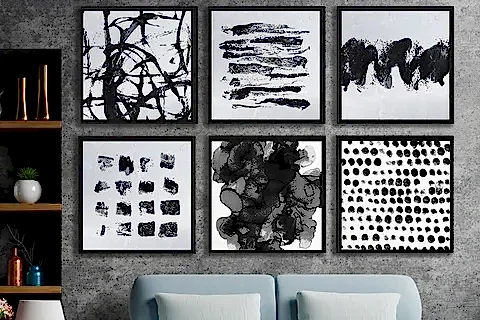 AHŞAP TRAVERTEN DOKULU SOYUT TABLO, 40