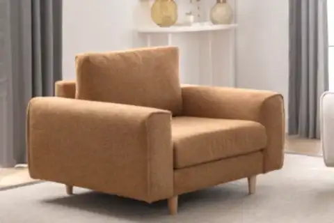 MERLİN LOVESEAT BERJER, NATUREL, KUMAŞ DEĞİŞİMLİ