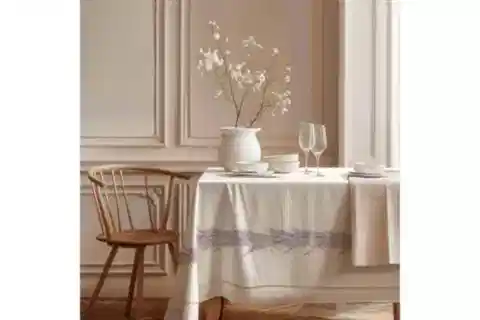 LAVANTA BUKETİ PAMUK MASA ÖRTÜSÜ, 100X100 CM
