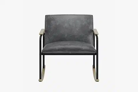HOLLY SALLANAN SANDALYE, SİYAH, METAL AYAK
